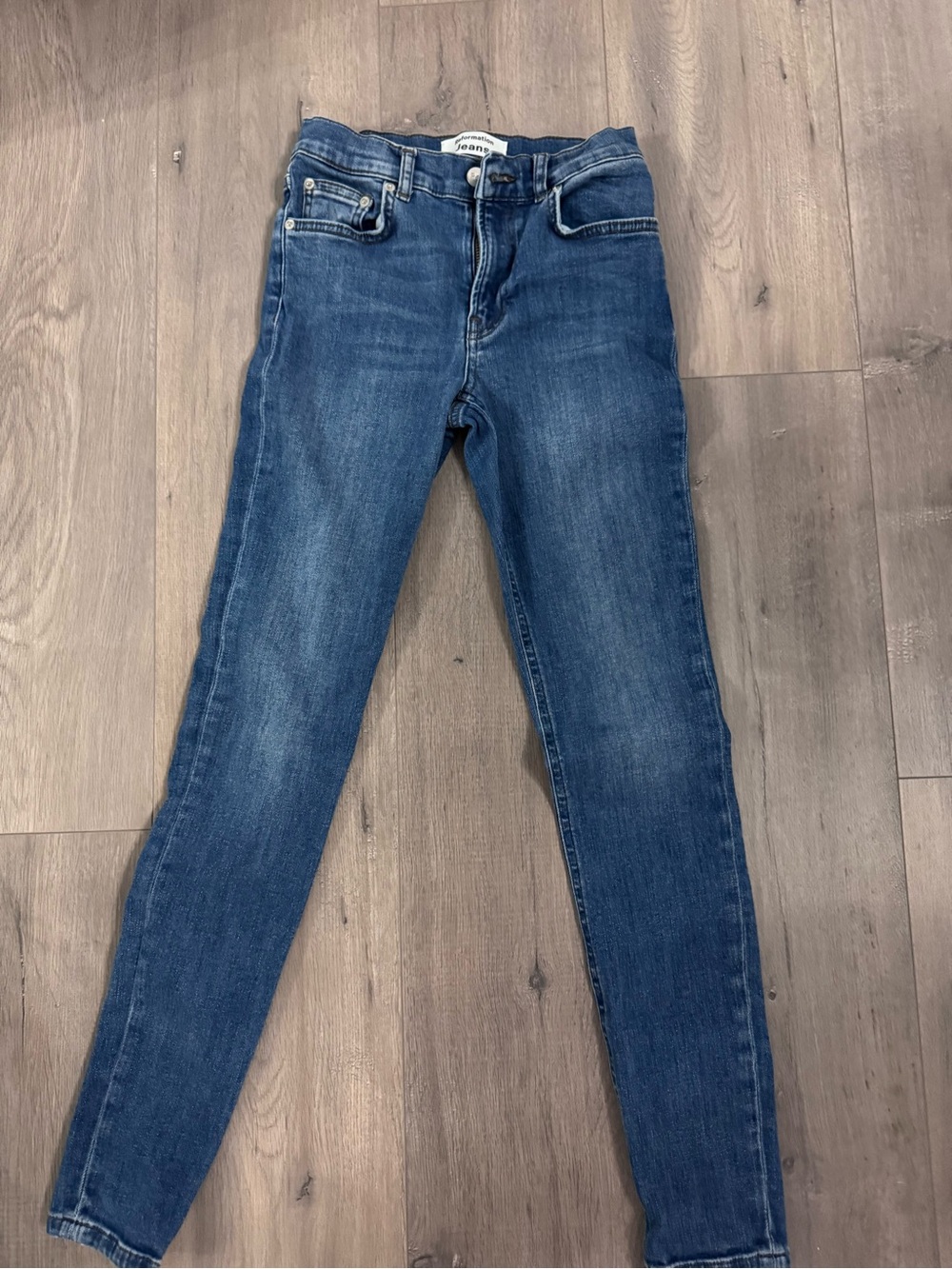 Reformation Blue Skinny Jeans